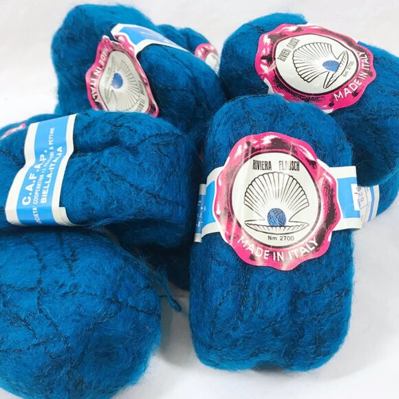 Mohair Yarn Vintage Italian  Riviera Flausch / 5 x 40 gram skeins - Picture 1 of 4
